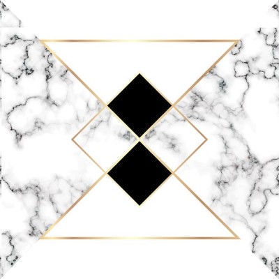 3D Üçgen Mermer Desenli Duvar Kağıdı